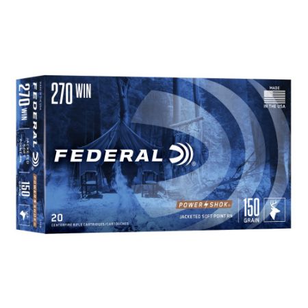 Picture of FEDERAL POWERSHOK 270 WINCHESTER 150GR JSP, 20RD/BOX