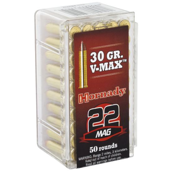 Picture of HORNADY VARMINT EXPRESS 22WMR 30GR V-MAX, 50RD/BOX