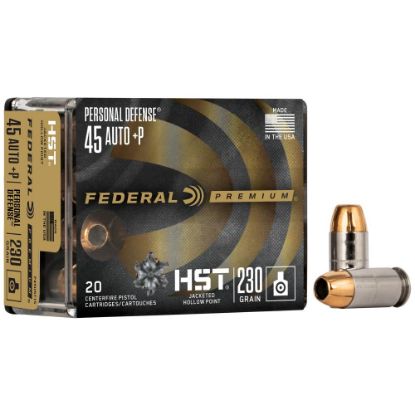 Picture of FEDERAL PD HST .45ACP +P 230GR JHP, 20RD BOX