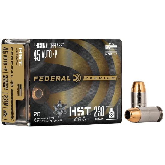 Picture of FEDERAL PD HST .45ACP +P 230GR JHP, 20RD BOX