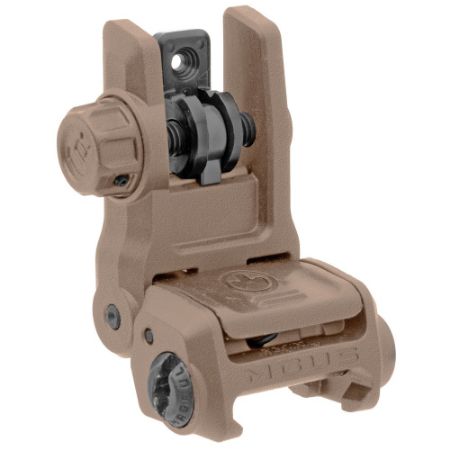 Picture of MAGPUL GEN 3 MBUS BACK-UP REAR SIGHT FOR PICATINNY, FDE