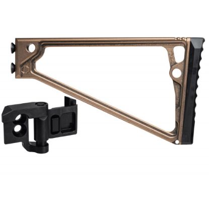 Picture of JMAC CUSTOMS TS-8P 1913 FOLDING STOCK WITH RUBBER BUTTPAD, TAN
