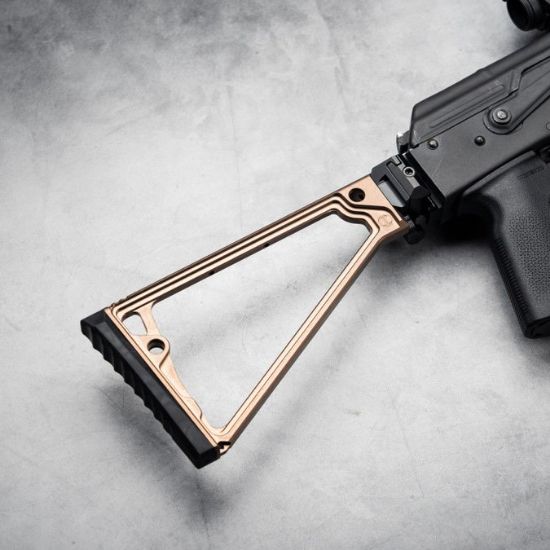 Picture of JMAC CUSTOMS TS-8P 1913 FOLDING STOCK WITH RUBBER BUTTPAD, TAN