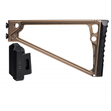 Picture of JMAC CUSTOMS TS-8P WITH RUBBER BUTTPAD FOR 4.5MM FOLDING AK, TAN