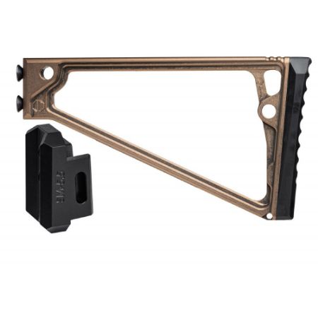 Picture of JMAC CUSTOMS TS-8P WITH RUBBER BUTTPAD FOR 5.5MM FOLDING AK, TAN