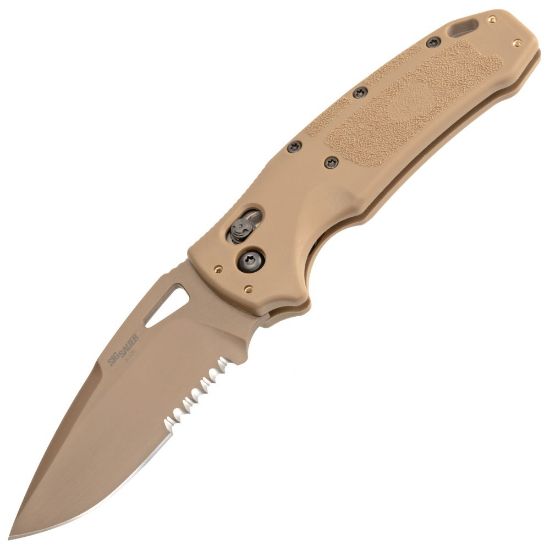 Picture of HOGUE K320 M17/M18 FOLDING KNIFE, TAN, DROP POINT 3.5", PVD COYOTE TAN FINISH