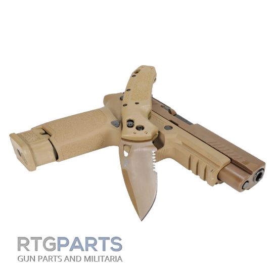 Picture of HOGUE K320 M17/M18 FOLDING KNIFE, TAN, DROP POINT 3.5", PVD COYOTE TAN FINISH