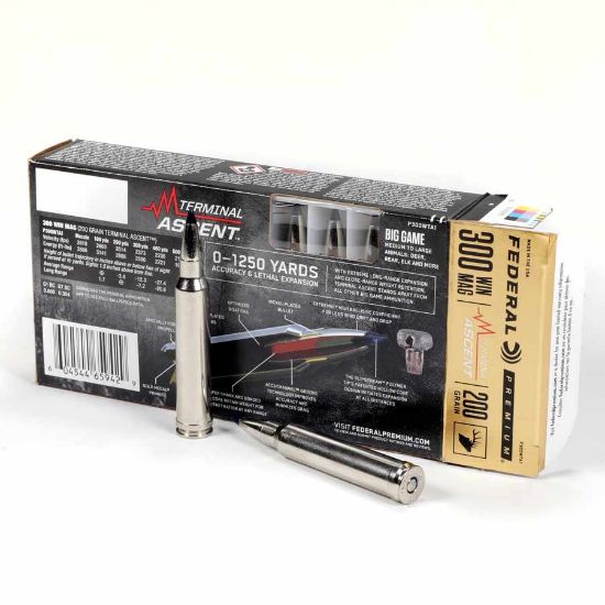 Picture of FEDERAL PREMIUM TERMINAL ASCENT 300 WIN MAG, 200GR, 20RD / BOX