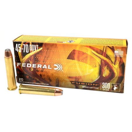 Picture of FEDERAL FUSION 45-70 GOVERNMENT 300GR BONDED SOFT POINT, 20RD BOX