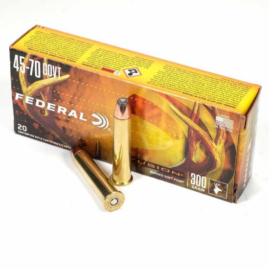 Picture of FEDERAL FUSION 45-70 GOVERNMENT 300GR BONDED SOFT POINT, 20RD BOX