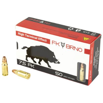 Picture of FK BRNO F5 7.5 FK AMMO, 95GR LEAD FREE HOLLOW POINT, 50RD BOX