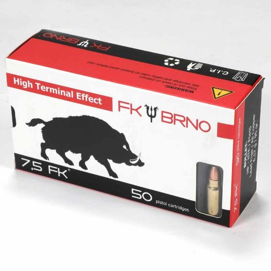 Picture of FK BRNO F5 7.5 FK AMMO, 95GR LEAD FREE HOLLOW POINT, 50RD BOX