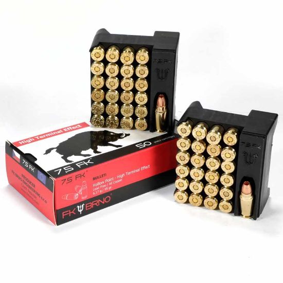 Picture of FK BRNO F5 7.5 FK AMMO, 95GR LEAD FREE HOLLOW POINT, 50RD BOX