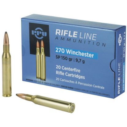 Picture of PRVI PARTIZAN 270 WIN 150GR SOFT POINT, 20RD BOX