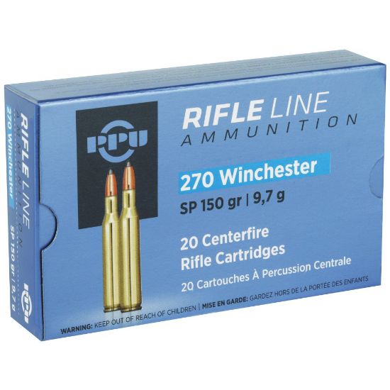 Picture of PRVI PARTIZAN 270 WIN 150GR SOFT POINT, 20RD BOX