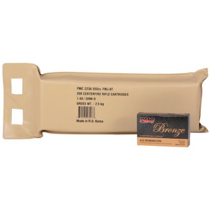 Picture of PMC BRONZE .223 REM 55GR BATTLE PACK, 10 BOXES, 200 ROUNDS