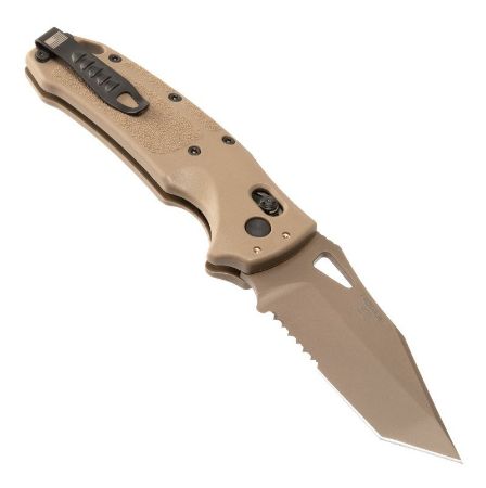 Picture of HOGUE K320 M17/M18 FOLDING KNIFE, TAN, TANTO POINT 3.5", PVD COYOTE TAN FINISH