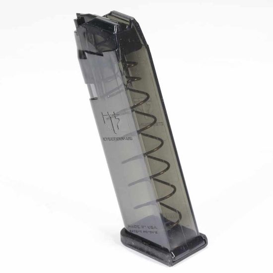 Picture of ETS GLOCK 17 CARBON SMOKE 9MM 17RD MAGAZINE, MODEL 17 19 26 34