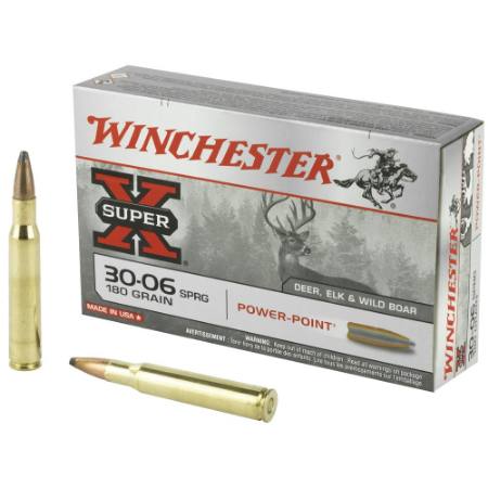 Picture of WINCHESTER SUPER-X 30-06 SPRINGFIELD 180GR JACKETED POWER POINT, 20RD BOX