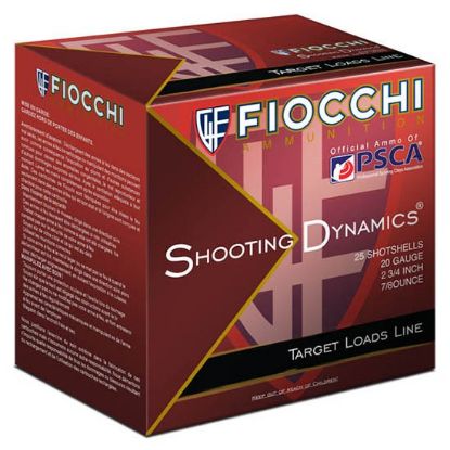 Picture of FIOCCHI 20GA 2.75" 7/8OZ #8-SHOT, 25RD BOX