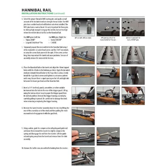 Picture of SAMSON HANNIBAL RAIL FOR 2008+ RUGER MINI-14/30, BLACK 