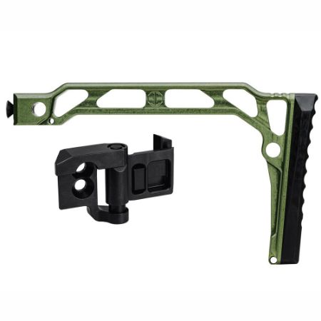 Picture of JMAC CUSTOMS SS-8RP 1913 FOLDING STOCK WITH RUBBER BUTTPAD, GREEN