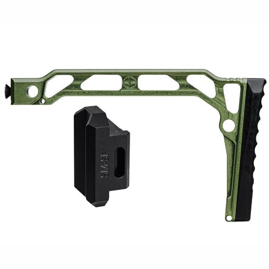 Picture of JMAC CUSTOMS SS-8RP WITH RUBBER BUTTPAD FOR SAM7SF, GREEN