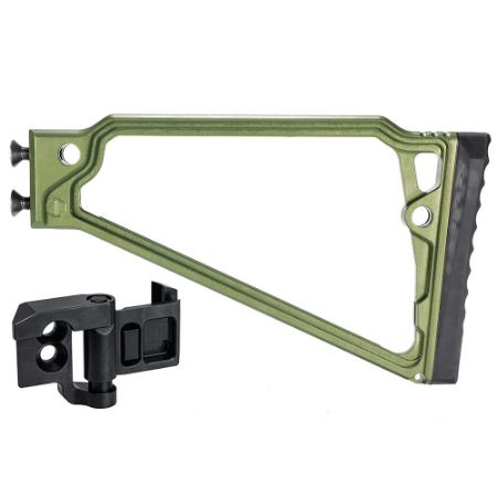 Picture of JMAC CUSTOMS TS-8RP 1913 FOLDING STOCK WITH RUBBER BUTTPAD, GREEN