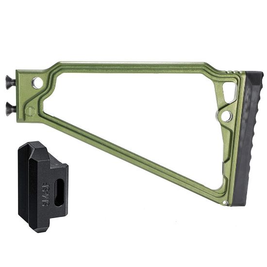 Picture of JMAC CUSTOMS TS-8RP STOCK WITH RUBBER BUTTPAD FOR SAM7SF, GREEN
