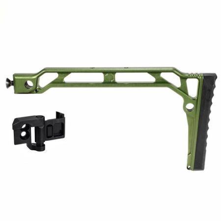 Picture of JMAC CUSTOMS SS-9RP 1913 FOLDING STOCK WITH RUBBER BUTTPAD, GREEN