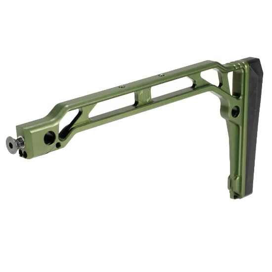 Picture of JMAC CUSTOMS SS-9RP 1913 FOLDING STOCK WITH RUBBER BUTTPAD, GREEN