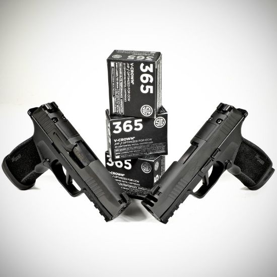 Picture of SIG P365 9MM 115GR ELITE V-CROWN JHP, DESIGNED FOR SHORT BARRELS, 20RD BOX