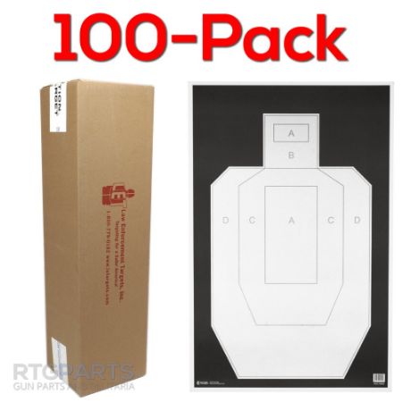 Picture of 100-PACK OF IPSC/PBKB PRACTICE TARGETS, 23x35", ACTION TARGET