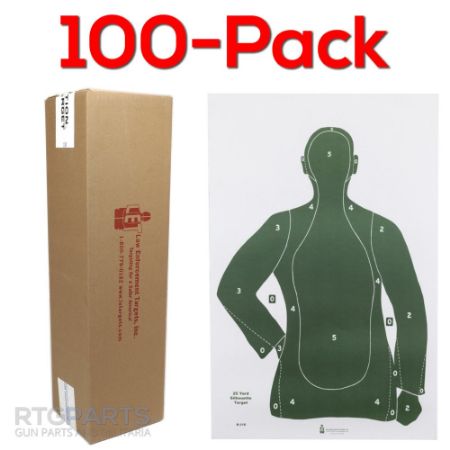 Picture of 100-PACK OF B-21E GREEN QUALIFICATION PAPER TARGET, 23x35", ACTION TARGET