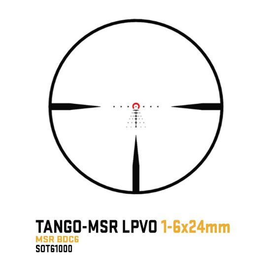Picture of SIG TANGO MSR LPVO 1-6x24 SFP, 30MM TUBE, MSR-BDC6 ILLUMINATED MOA RETICLE, COY