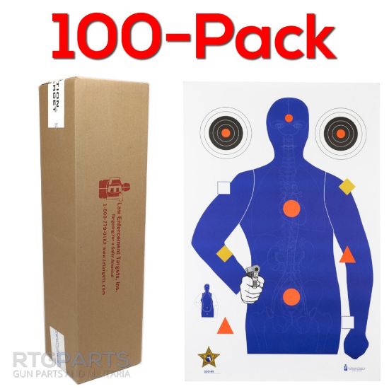 Picture of 100-PACK OF SSO-99, SHERIFF'S OFFICE SARASOTA, MODIFIED B21E W/ VITAL ANATOMY, 23x35", ACTION TARGET