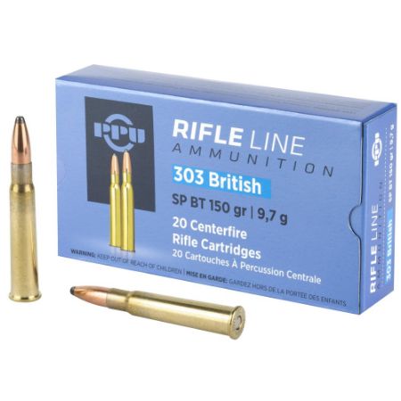 Picture of PRVI PARTIZAN .303 BRITISH 150GR SOFT POINT, 20RD BOX