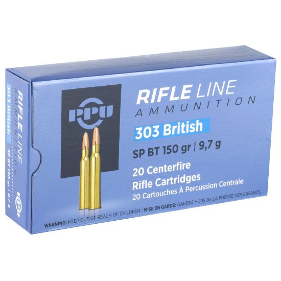 Picture of PRVI PARTIZAN .303 BRITISH 150GR SOFT POINT, 20RD BOX