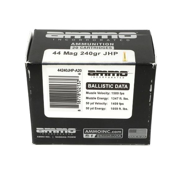 Picture of AMMO INC 44 MAGNUM 240GR XTP JHP, 20RD BOX