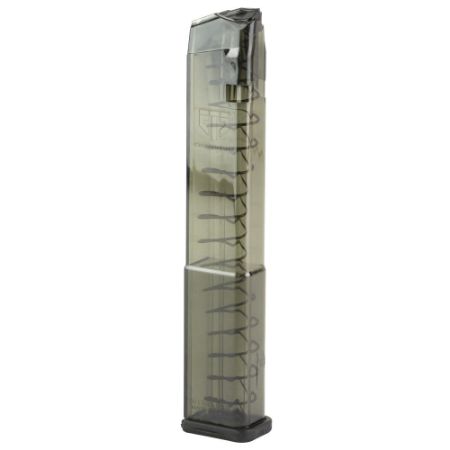 Picture of ETS GLOCK 18 G2 CARBON SMOKE 9MM 32RD MAGAZINE, MODEL 17 19 26 34