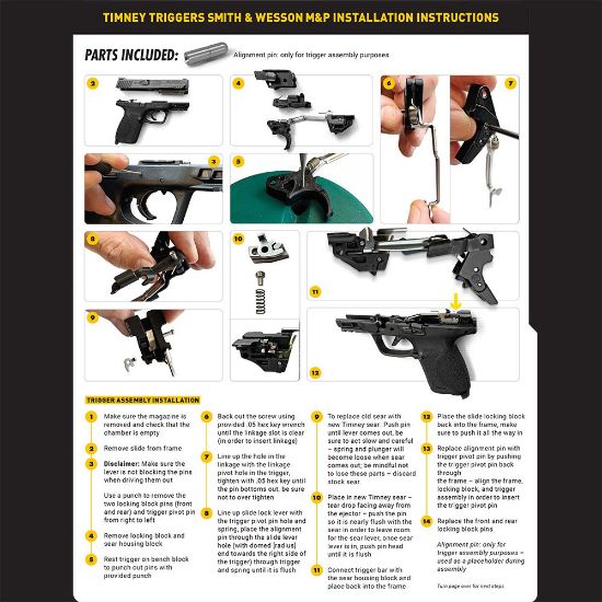 Picture of TIMNEY TRIGGERS ALPHA COMPETITION TRIGGER FOR SMITH & WESSON M&P