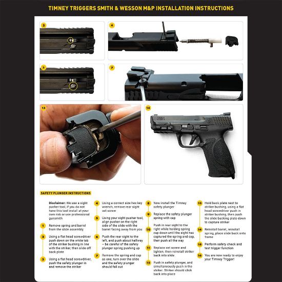 Picture of TIMNEY TRIGGERS ALPHA COMPETITION TRIGGER FOR SMITH & WESSON M&P