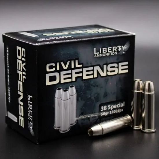 Picture of LIBERTY CIVIL DEFENSE .38 SPECIAL, 50GR 1500FPS, 20RD/BOX