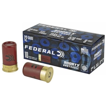 Picture of FEDERAL SHORTY SHOTSHELLS 12GA 1.75IN #8, 10RD BOX