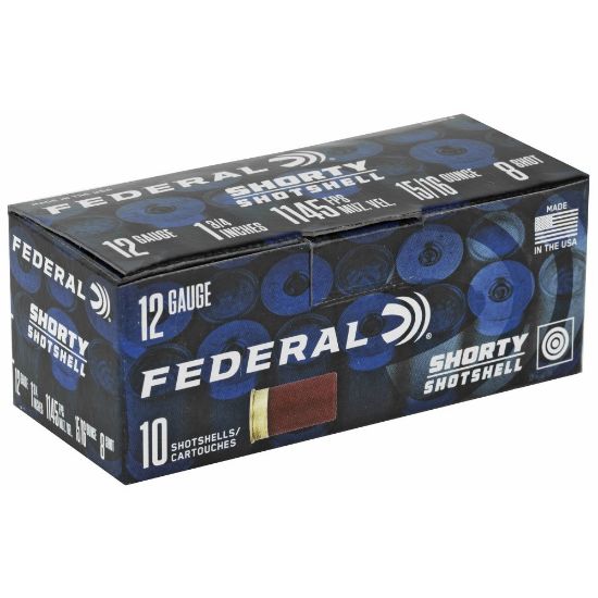 Picture of FEDERAL SHORTY SHOTSHELLS 12GA 1.75IN #8, 10RD BOX