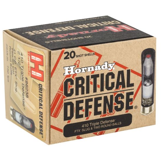 Picture of HORNADY CRITICAL DEFENSE 410GA, 2.5 INCH TRIPLE DEFENSE, 20RD/BOX