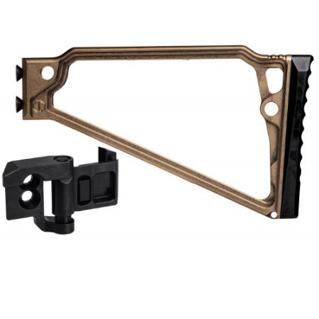 Picture of JMAC CUSTOMS TS-8RP 1913 FOLDING STOCK WITH RUBBER BUTTPAD, TAN