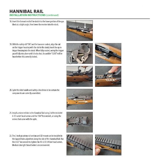 Picture of SAMSON HANNIBAL RAIL FOR 2007 AND EARLIER RUGER MINI-14/30, BLACK 