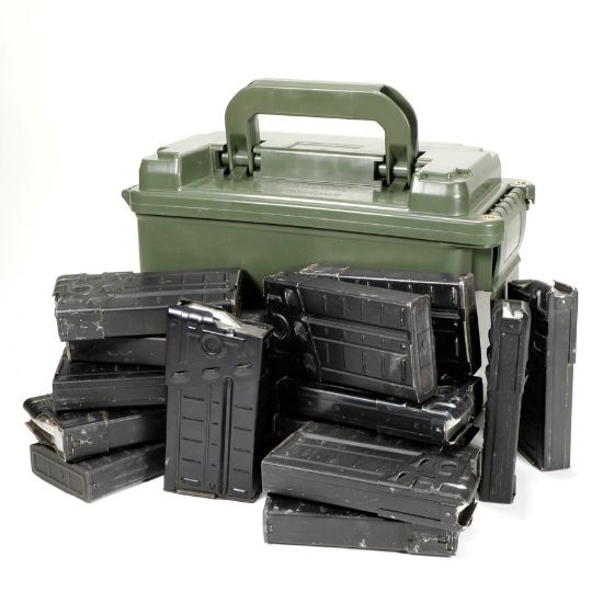 Picture of CAN COMBO FOR HK G3, FIFTEEN 20RD G3 MAGS WITH ONE NEW AC-UNITY AMMO CAN
