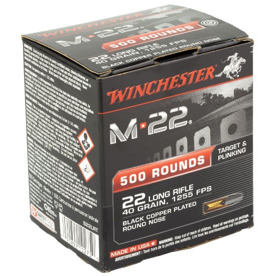 Picture of WINCHESTER M-22 .22LR 40GR COPPER PLATED ROUND NOSE, 500RD BOX